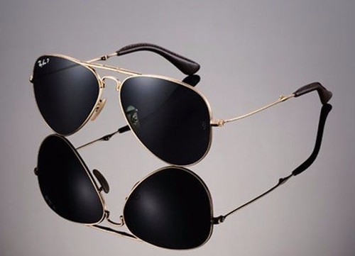 LTD EDN RAYBAN 22KT GOLD PLATED Folding 