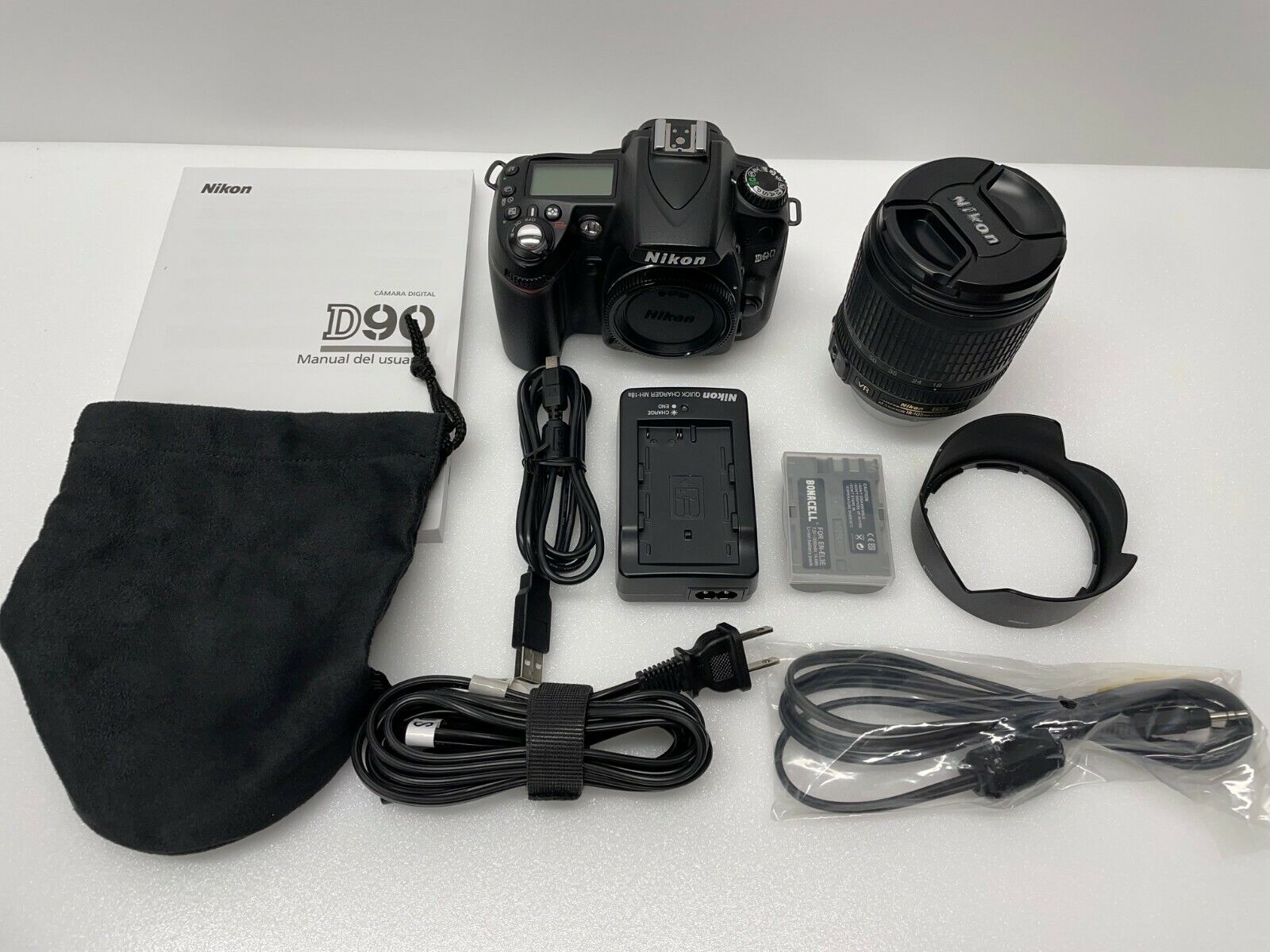 Nikon D D90 12 3mp Digital Slr Camera Black Kit W Vr 18 105 Mm Lens For Sale Online Ebay