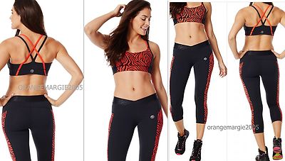 ZUMBA Covered In Z Bra Top un ZWAG~ RACERBACK Sports BRA