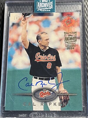 2024 Cal Ripken Jr. Orioles 1/1 Topps Archives Signature Series