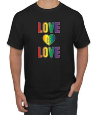 Love Is Love Cute Rainbow LGBTQ Gay LGBT Pride T Shirt