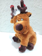 Vintage Dan Dee Reindeer Plush Animated CUTE CHRISTMAS STUFFED PLUSH OR PARTS