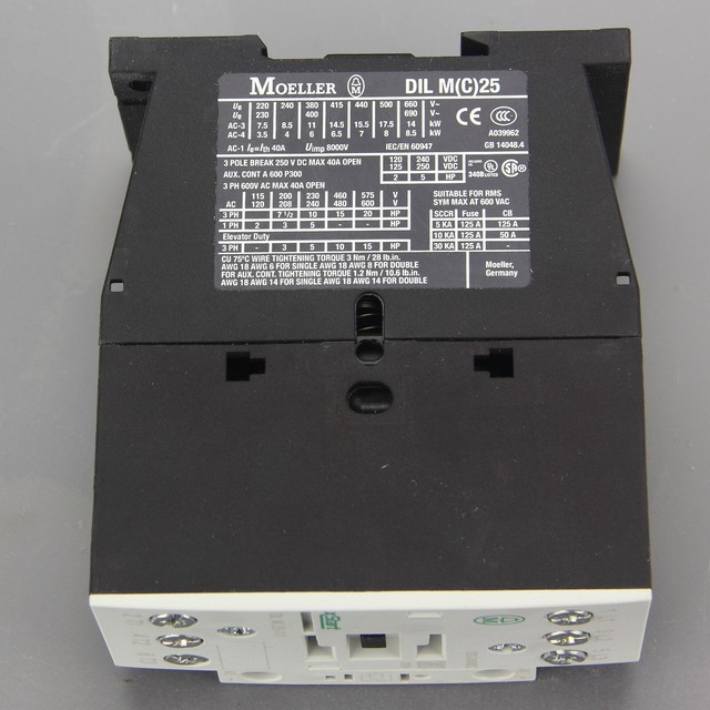 DILM25-10 RDC240 277149 EATON MOELLER Contactor 11kW 400V 200-240VDC ...