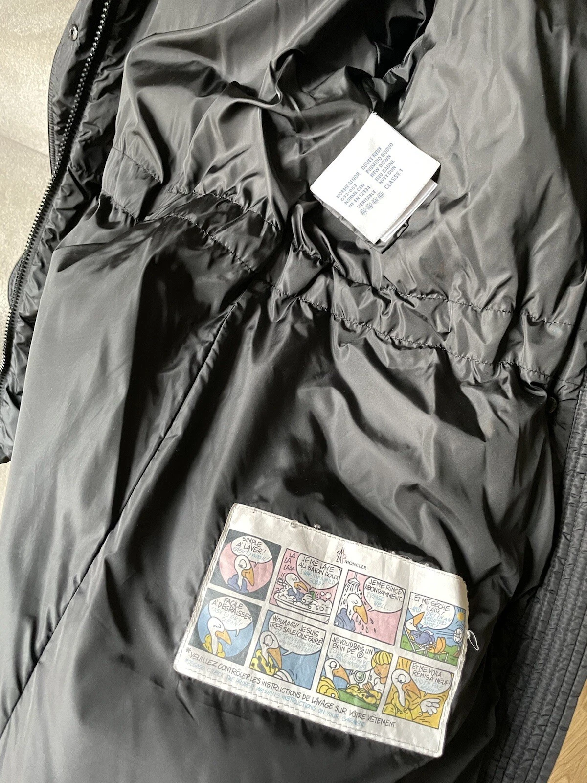 Moncler pelliccia cappuccio cluny sigaretta donna cappotto piumino