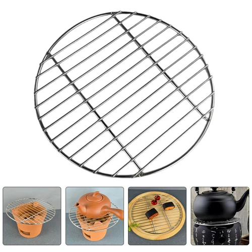 Replacement Charcoal Grate Fire Pit Cooking Round Grill Net Accessories - Picture 4 of 8