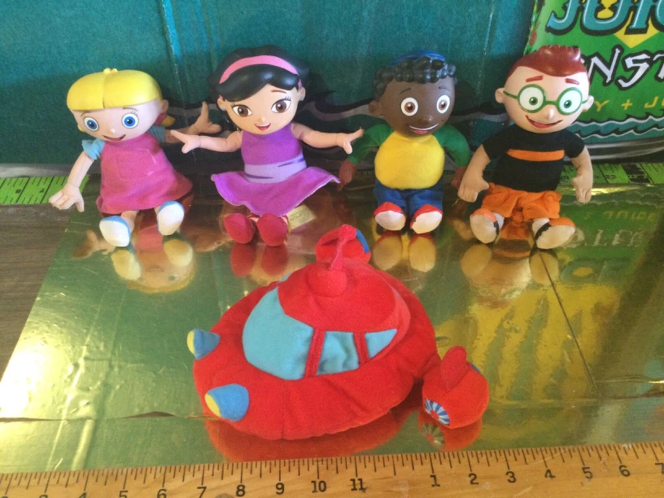 MUÑECAS PARLANTES COMPLETAS DE COLECCIÓN RARAS LITTLE EINSTEINS CON PELUCHE PAT PAT ROCKET Foto 3 de 4