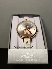 Disney Parks Collection Jewelry Castle White Leather Band Watch NIB
