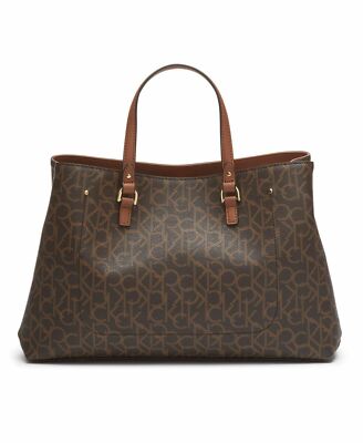 バッグ Calvin Klein Women's Delancy Signature Monogram Organizational