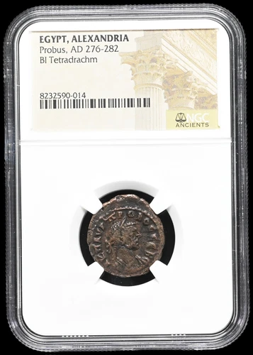 EGYPT, Alexandria. Probus. AD 276-282. Potin Tetradrachm, NGC Certified