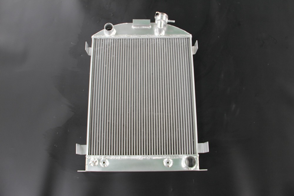 CC3132 3 Row Aluminum Radiator For 1930-1938 Ford Hi-Boy Model-A Chevy V8 Engine