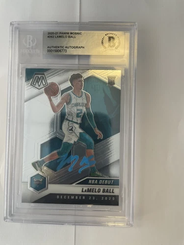 2020-2021 Panini Mosaic #262 Lamelo Ball Authentic Autograph