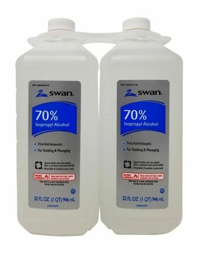 (2 Pack) Sawn 70% Rubbing Isopropyl Alcohol 32.fl oz/946ml EXP 06/2026 - Picture 1 of 1