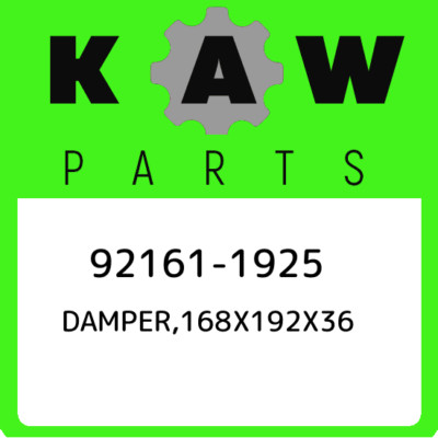 92161-1925 Kawasaki Damper,168x192x36 921611925, New Genuine OEM