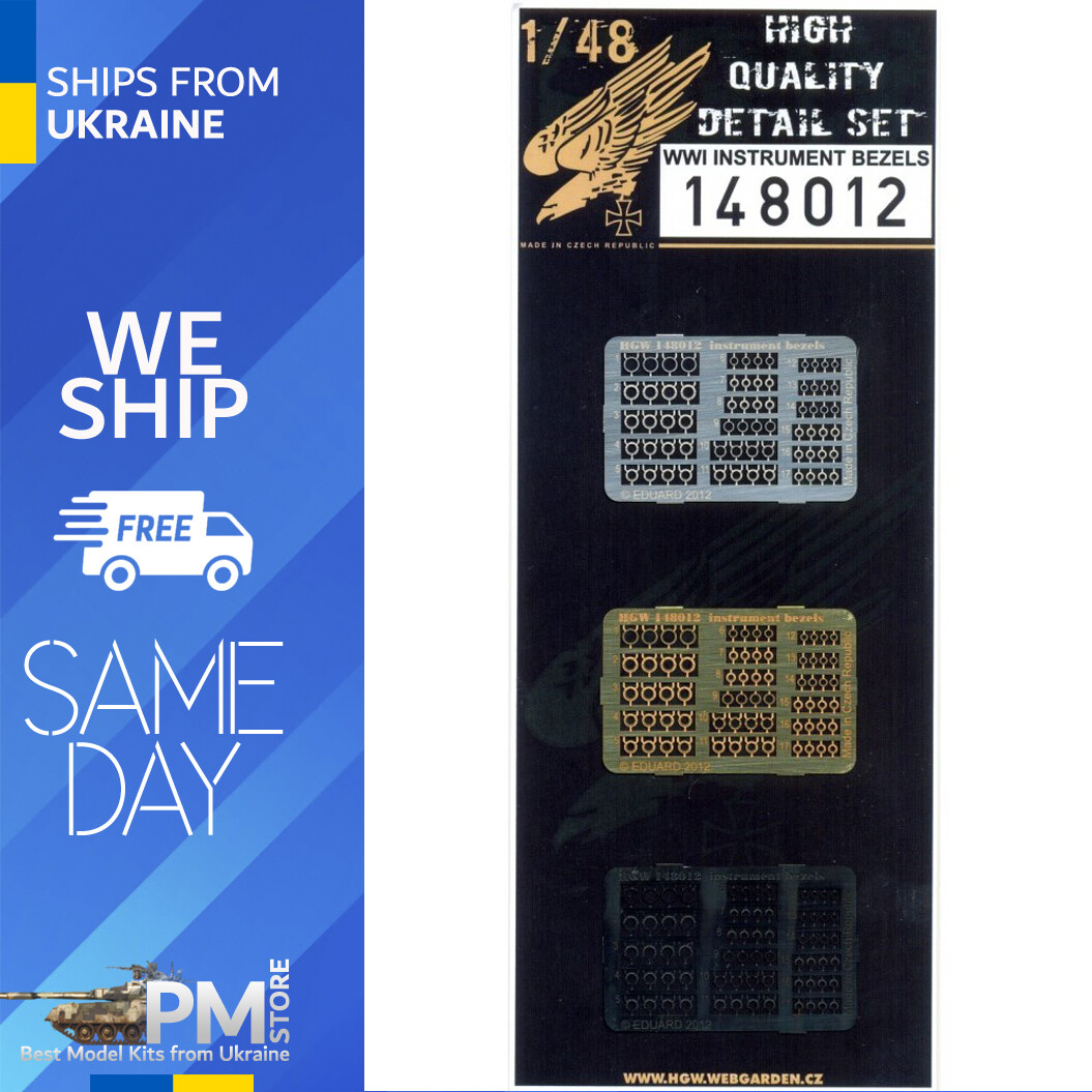 HGW 148012 1/48 WWI Instrument Bezels Photo-etched parts 3 pcs | eBay