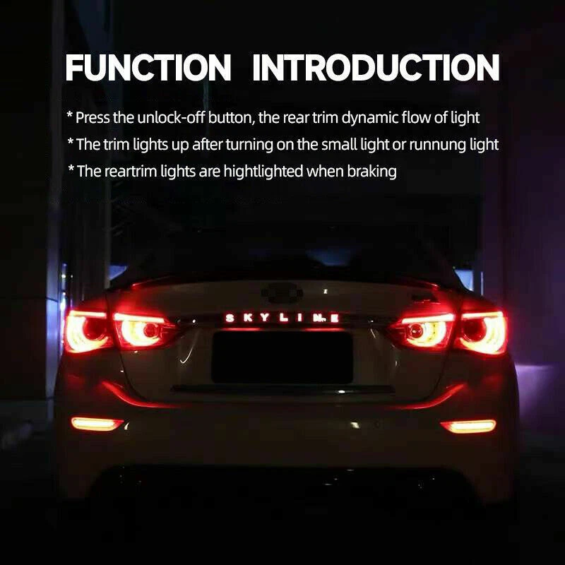 Luz de freno trasera LED para maletero puerta trasera Infiniti Q50 Q50S 2014-2017 Foto 2 de 4