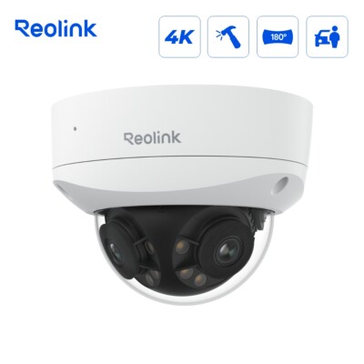 Reolink Duo 2V PoE 8MP 180° Dual-Objektiv PoE IP-Kamera IK10 Vandalismusschutz