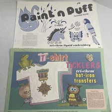 VTG Tri-chem Liquid Embroidery Cut Hot Iron Transfers Funny, Animals, Etc