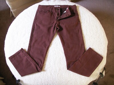 Carbon Rue 21 Skinny Jeans Brown Red Women's 32x32