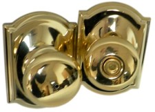 Schlage F40PLY605CAM Camelot Collection Plymouth Privacy Door Knob Polish Brass