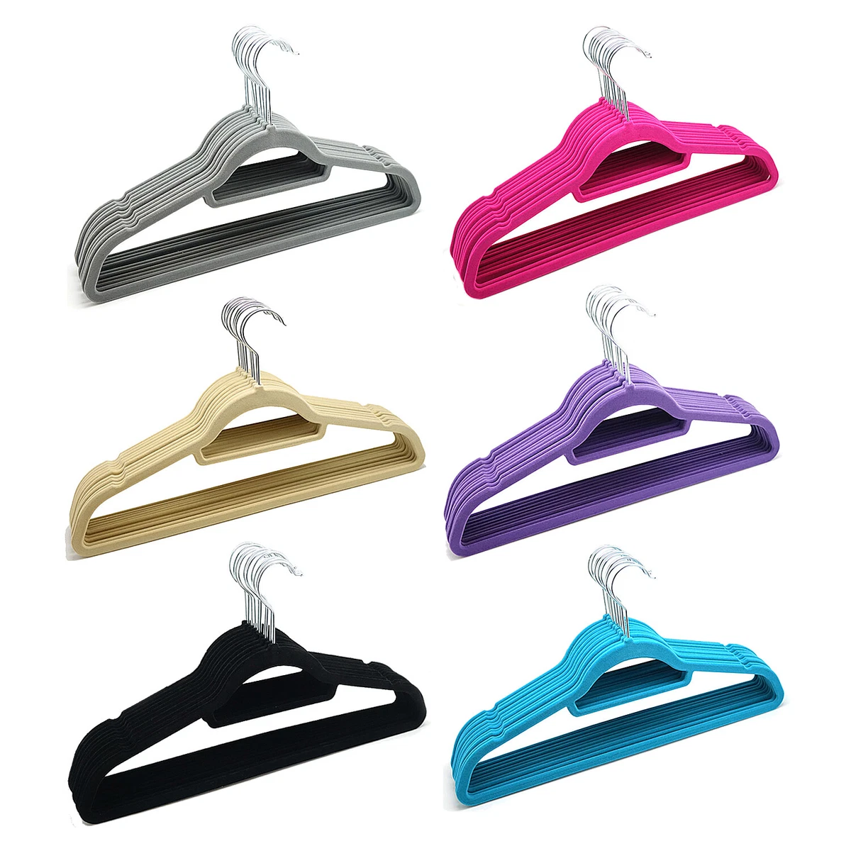 Non Slip Velvet Clothes Hanger Luxury Coat Hangers Cheap Plastic