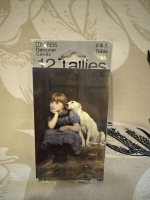 NEW Vintage Congress Tally Cards 2 & 3 Table 12 Cards US Playing Card Co. SEALED