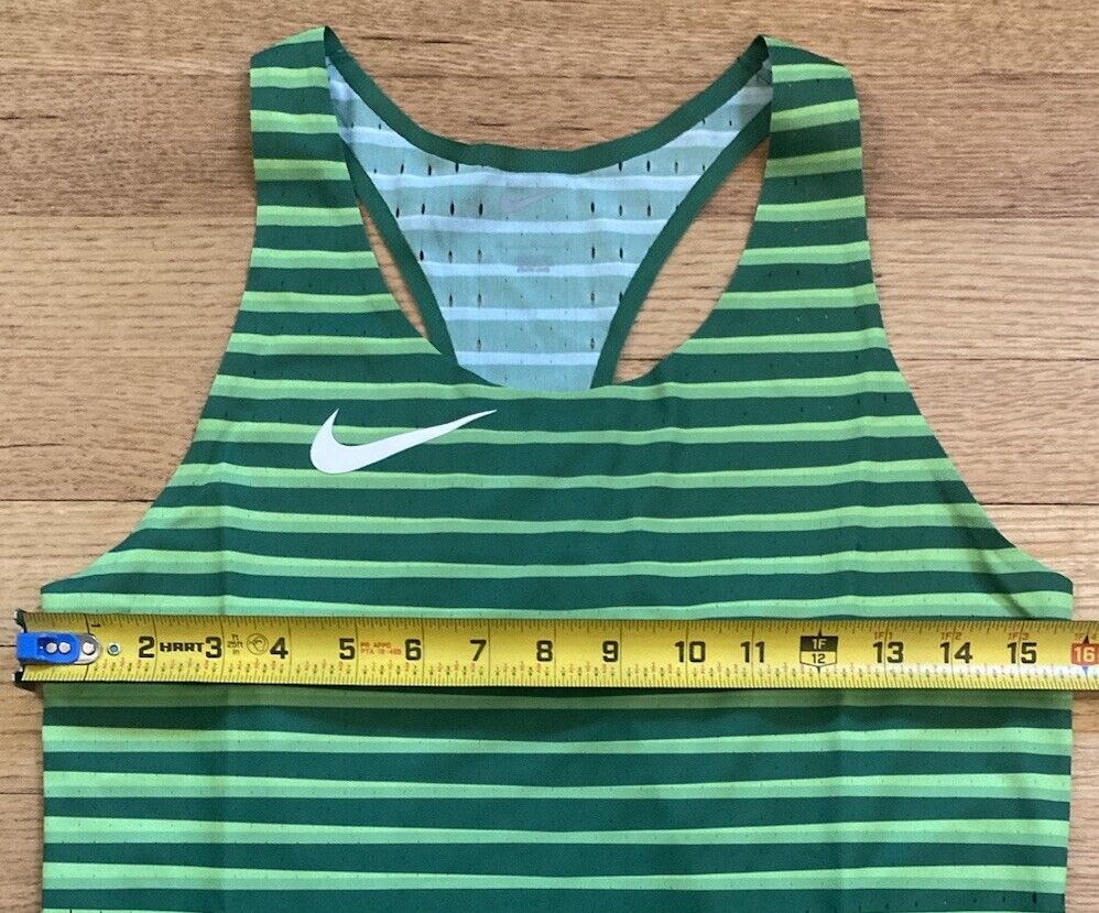 Nike Pro Elite Track Field Green Running Singlet CU9996-302 Nike Pro Elite Track Field Green Running Singlet CU9996-302