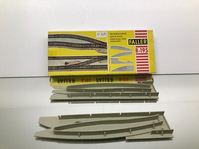 FALLER B-195 RAIL RAILWAY SWITCH PIECES WEICHENFULLUNGEN -1:87 H0- GOOD IN BOX