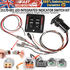 15170-001 LED Indicator Tactile Trim Tab Switch For Lenco Marine Single Actuator