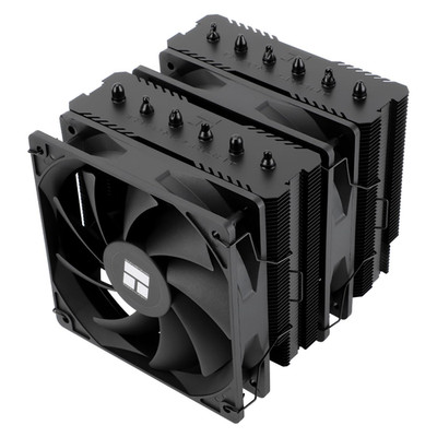 Peerless Assassin 120 SE Black CPU Air Cooler, 6 Heat Pipes, Dual CPU Fans, 155M