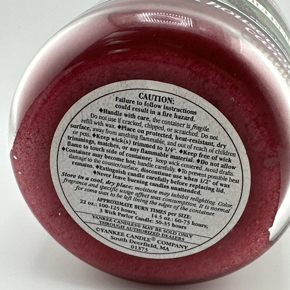 Yankee Candle MULBERRY Banda Negra RETIRADA RARA 22 oz 99% + Cera Restante Foto 3 de 4