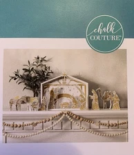 CHALK COUTURE NATIVITY SET KIT new Precut  Stencils To Reduce Size For Ship Cost