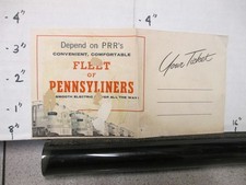 PENNSYLVANIA RAILROAD PRR 1950s Richmond VA ticket envelope Hertz rental car