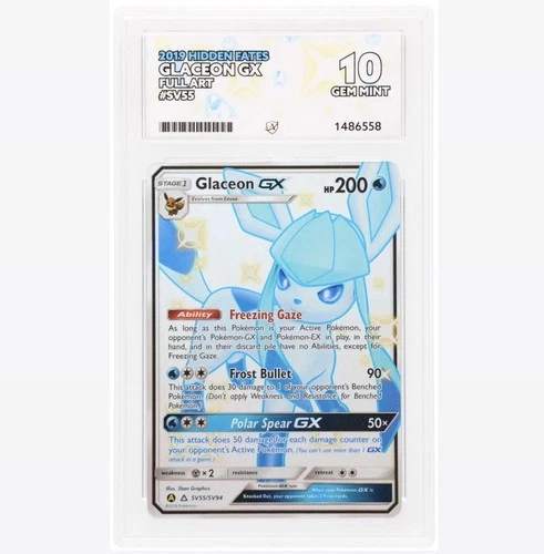 ACE 10 Glaceon GX SV55/SV94 Hidden Fates Perfect Subgrades!!!