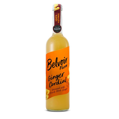 Belvoir Ginger Cordial 500ml   Bold and Spicy Drink Mix, Perfect for Cocktails a