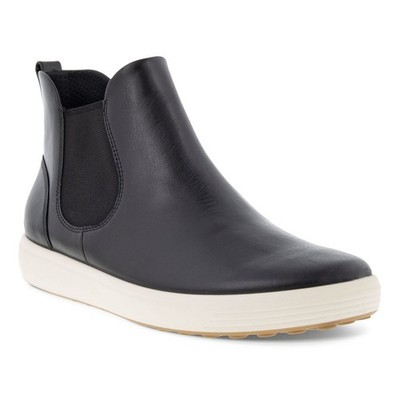 ECCO Women's Soft 7 Chelsea Boot Black - 470463-01001, Black