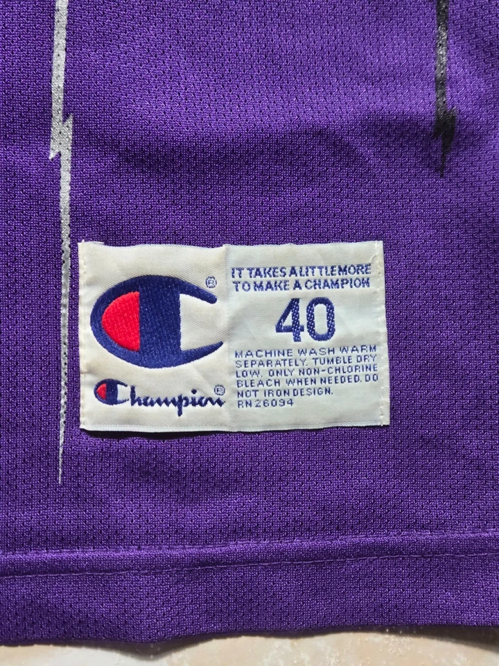 Camiseta deportiva vintage Champion Vince Carter #15 Toronto Raptors para hombre talla 40 años 90 Foto 3 de 4