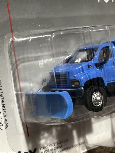 GMC TOPKICK BLUE SNOWPLOW TRUCK 1:87 SCALE DIECAST TRUCK BOLEY #3014-00 - Picture 5 of 7