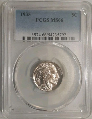 1935 Buffalo Nickel PCGS MS-66