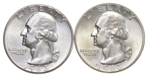 Choice Unc 1963 P D Washington Quarter Gem BU Collection Lot Set *3769