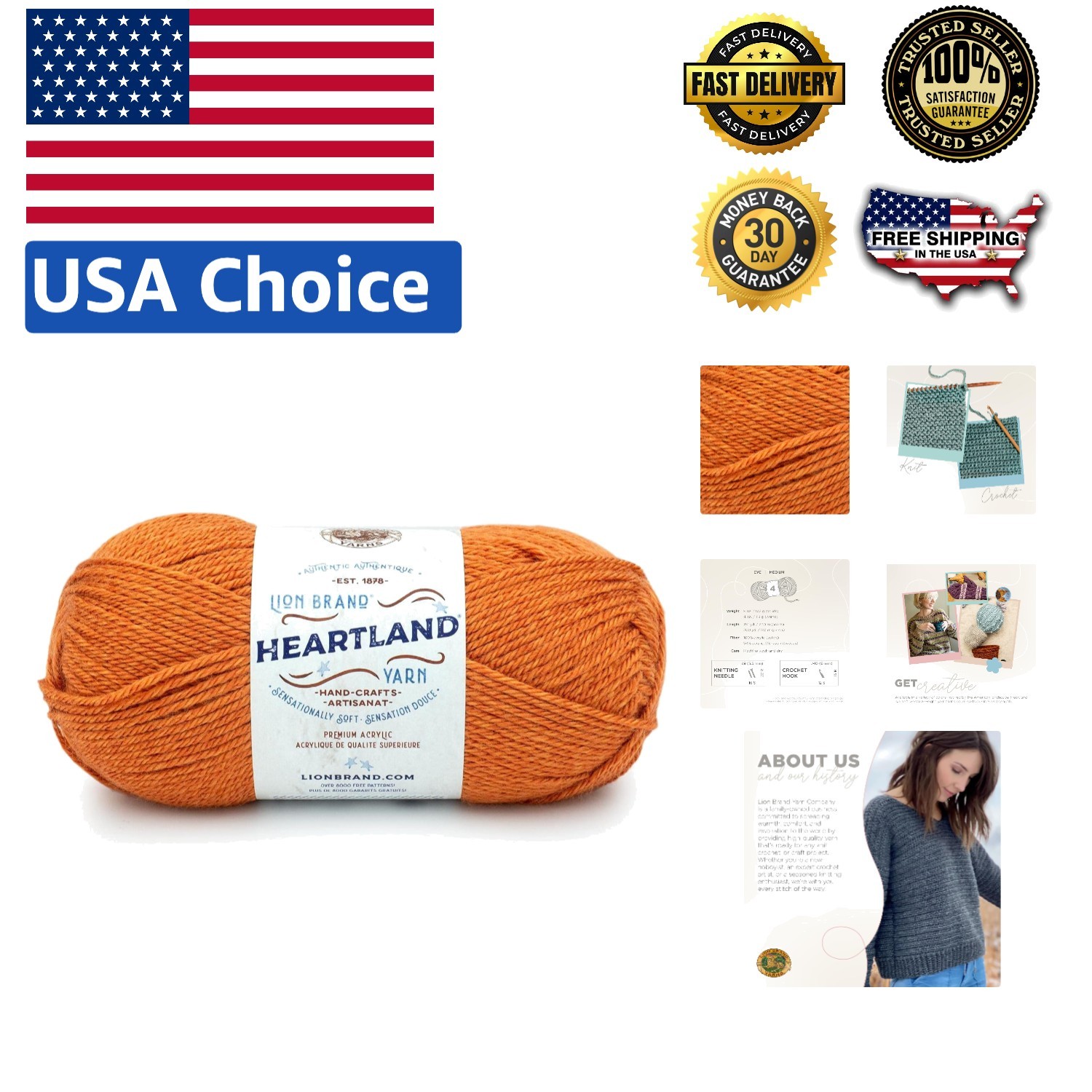 Heartland Yarn in Gateway Arch: 251 Yards of Luxurious Worsted