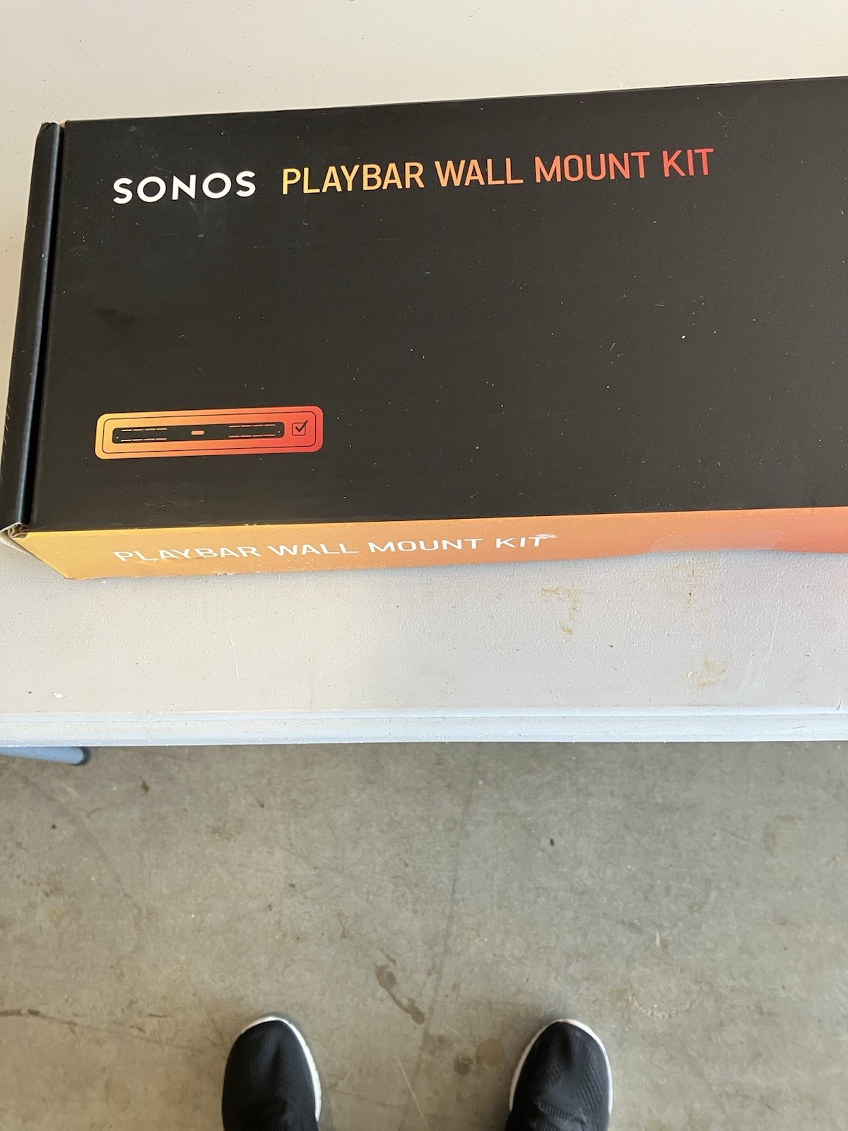Sonos Playbar Wall Mount Kit PBRWMWW1 Black BRAND NEW In Sealed Box