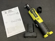 Snap-on CTR861 Hi-Viz YELLOW Brushless 14.4v 3/8" Dr. Cordless Ratchet & Battery