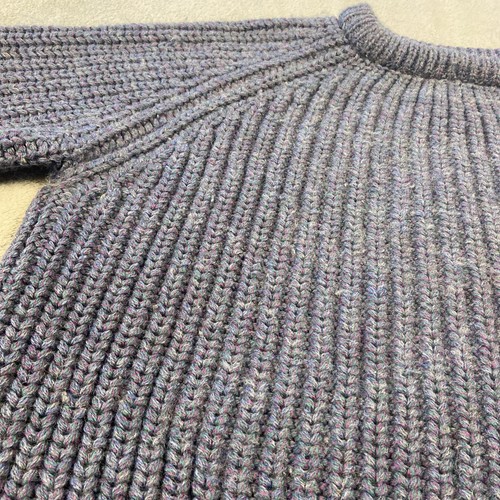 The Cornish Woollen Sweater Adult Medium Pure Lambswool Fisherman Chunky Knit - Picture 3 of 11