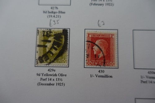 NEW ZEALAND EDVII to KGV Stamp Collection - Identified Stamps - Picture 12 of 22