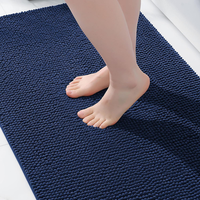 Homaxy Chenille Badezimmerteppich Badteppich Badematte Rutschfest 40X60Cm