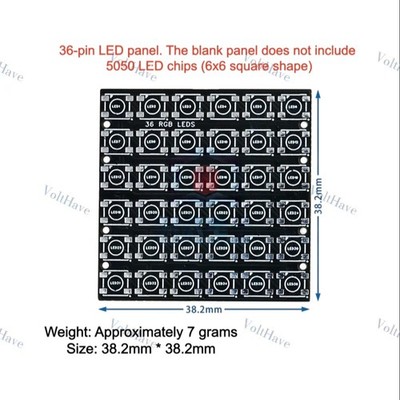 36-pin LED Panel. The Blank Panel Does Not Include 5050 LED Chips Fast Shipping