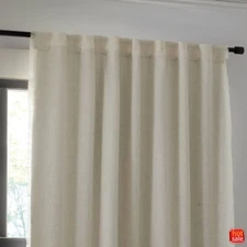 Blackout Slub Weave Raw Edge Curtain Panel - Threshold™