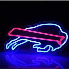 Buffalo Bills LED Neon Sign 16  x 9  With USB Dimmer Powered Light