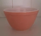 Vintage Pyrex Small Mixing Bowl Flamingo Pink 401 Sz 1.5 Pint Made in USA