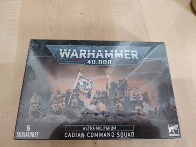 Warhammer 40k Cadian Command Squad Astra Militarum Miniaturen NEU OVP GW